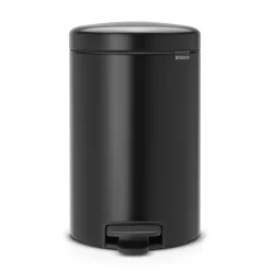 Outlet Brabantia Cubo de pedal newIcon 12L, matt black Negro