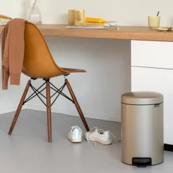 Sale Brabantia Cubo de pedal newIcon 12L, Metallic Gold BeigeColor dorado