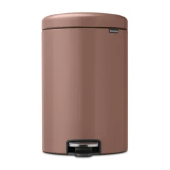 New Brabantia Cubo de pedal newIcon 20L, Satin Taupe Marrón