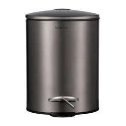 Sale Blomus Cubo de pedal Tubo 3 L, Metal Gris