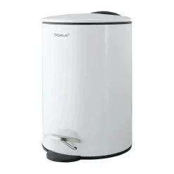 Blomus Cubo de pedal Tubo 3 L, White Blanco