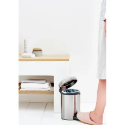 Discount Brabantia Cubo pedal newIcon 3L, Matt steel fingerprint proof Plateado