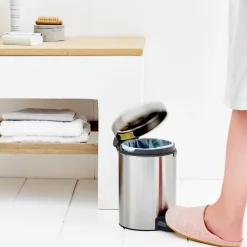 Brabantia Cubo pedal newIcon 3L, Matt steel Plateado