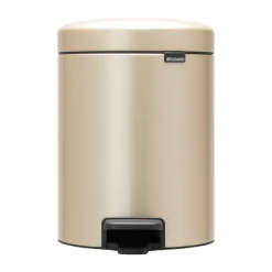 Hot Brabantia Cubo pedal newIcon 5L, Metallic Gold BeigeColor dorado