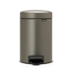 Clearance Brabantia Cubo pedal newIcon 3L, Platinum Plateado