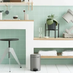 Clearance Brabantia Cubo pedal newIcon 3L, Platinum Plateado