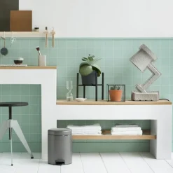 Discount Brabantia Cubo pedal newIcon 5L, Platinum Plateado