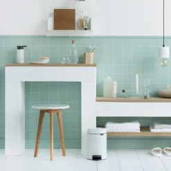 New Brabantia Cubo pedal newIcon 3L, White Blanco