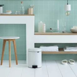 Sale Brabantia Cubo pedal newIcon 5L, White Blanco