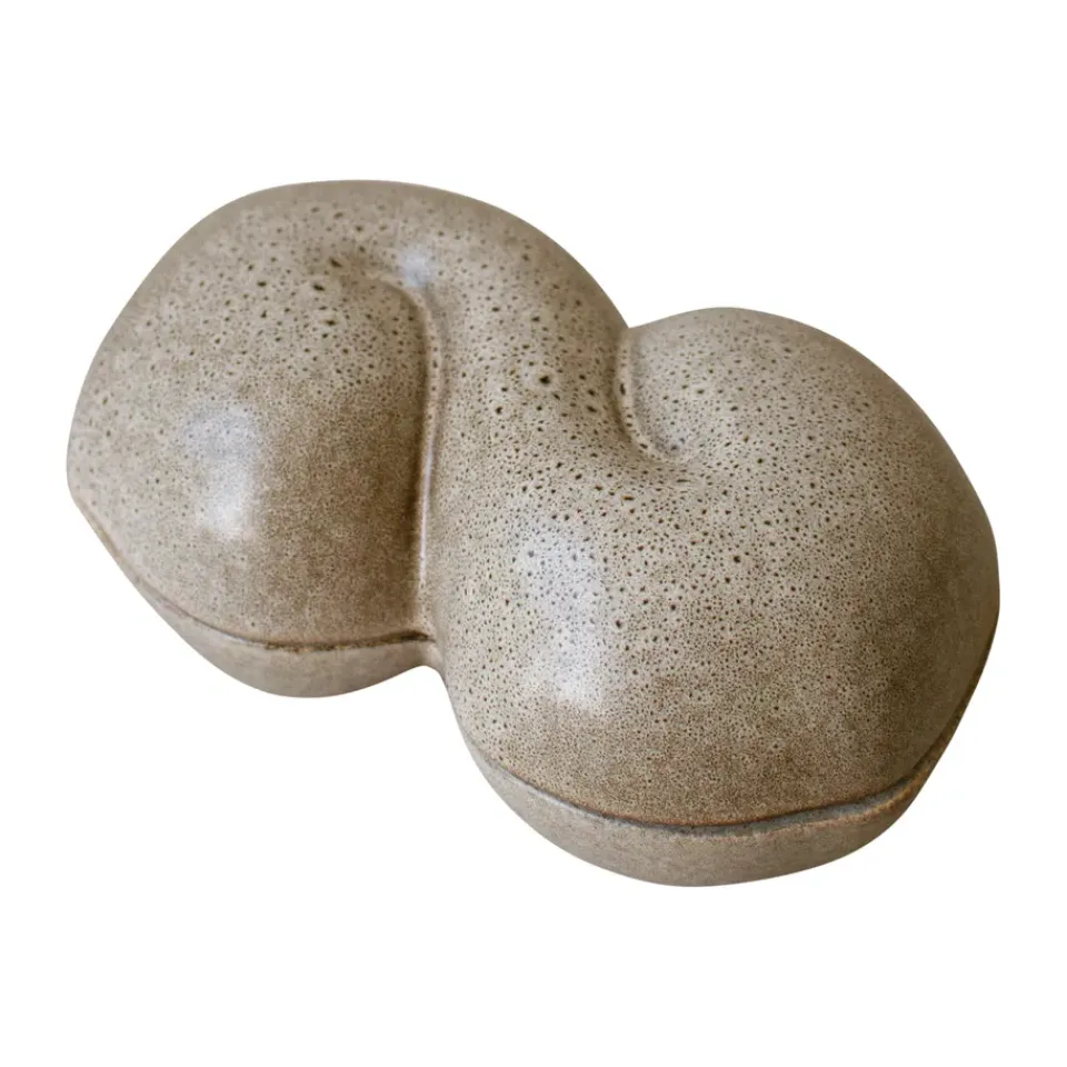 Sale DBKD Cuenco con tapa Bun 11x18 cm, Beige