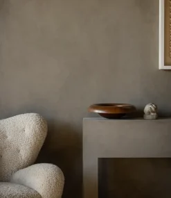 New Audo Copenhagen Cuenco Rond Ø42 cm, Madera de haya Marrón