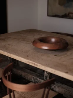 New Audo Copenhagen Cuenco Rond Ø42 cm, Madera de haya Marrón