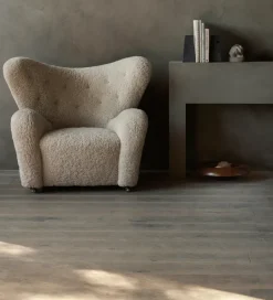 New Audo Copenhagen Cuenco Rond Ø42 cm, Madera de haya Marrón