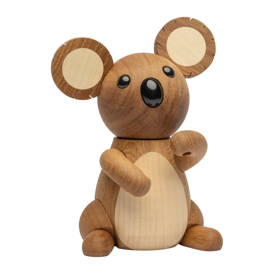 Discount Spring Copenhagen Decoración Aussie koala 17,5 cm, Roble Beige