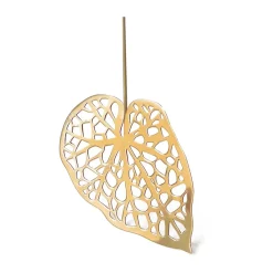 Outlet KLONG Decoración Brass leaves, set de 2, Water Color dorado