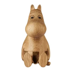 Outlet Dsignhouse x Moomin Decoración de madera Mamá Mumin 10 cm, ROBLE (FSC) Beige