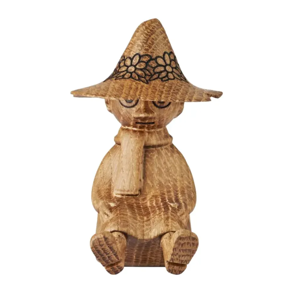 New Dsignhouse x Moomin Decoración de madera Mumin Snufkin 9 cm, ROBLE (FSC) Beige