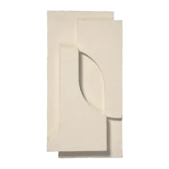 Best Kristina Dam Studio Decoración de pared Serif Relief S, Off white Blanco