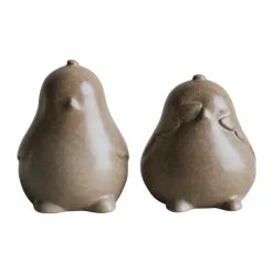 Best DBKD Decoración de Pascua Chubby chicken, pack de 2, Beige