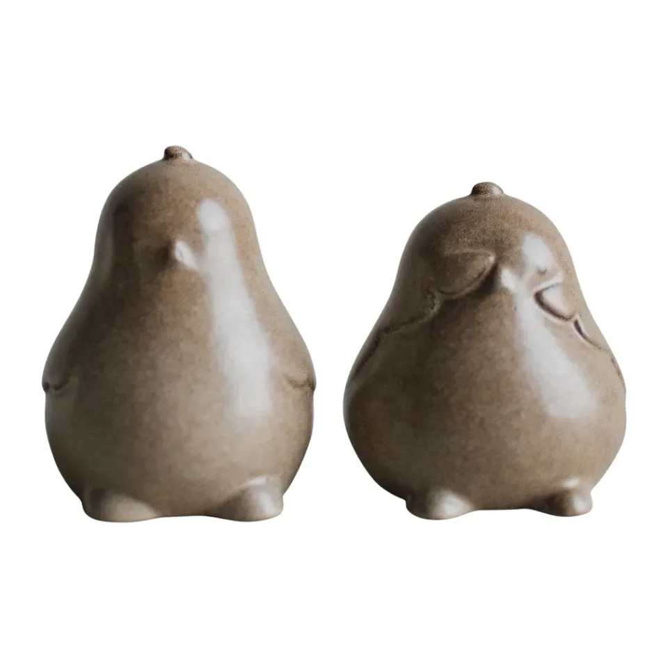 Best DBKD Decoración de Pascua Chubby chicken, pack de 2, Beige