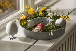 New DBKD Decoración de Pascua Happy feet, White Blanco