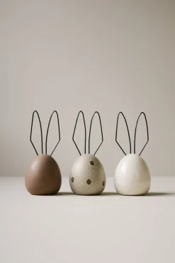 Hot DBKD Decoración de Pascua Liebre H18 cm, Vanilla Beige
