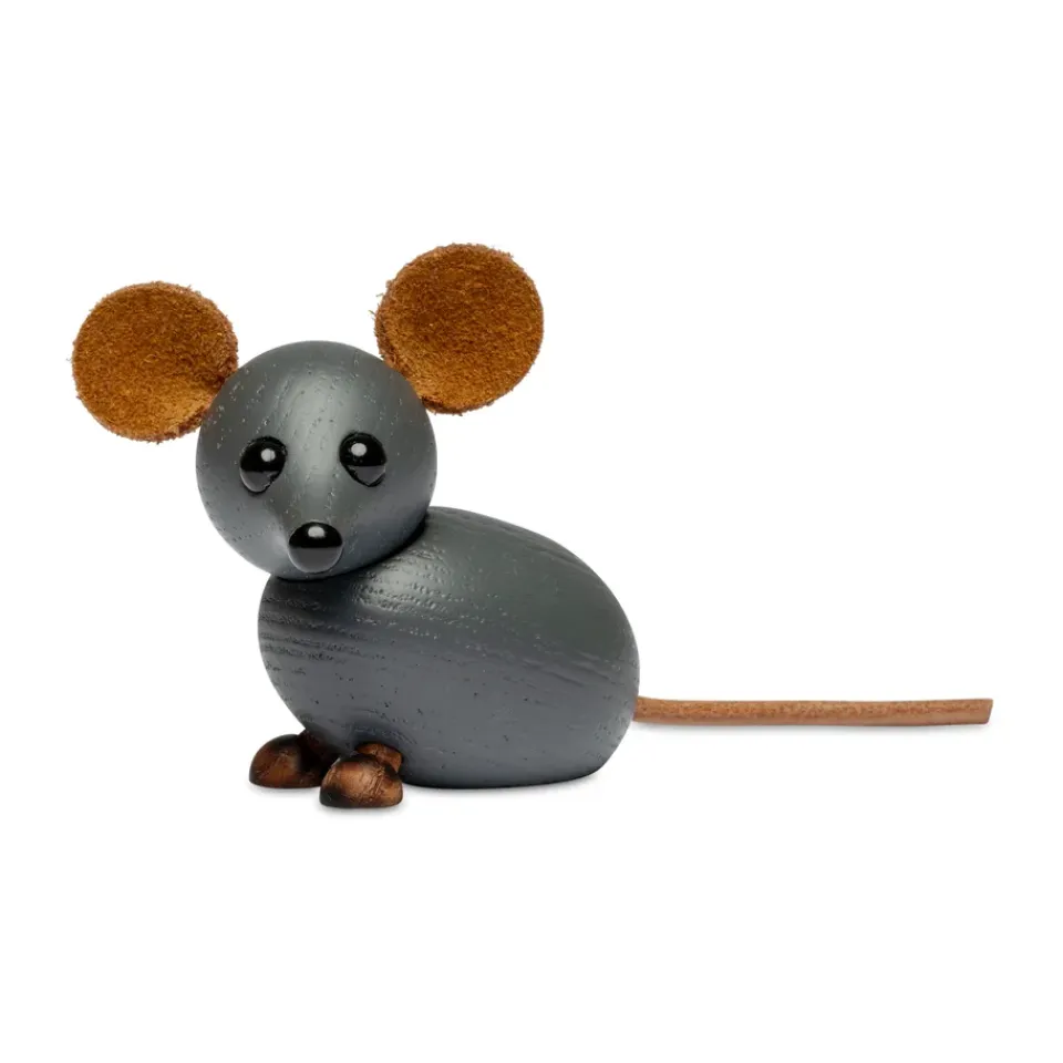 Discount Spring Copenhagen Decoración El house mouse 4,5 cm, Gris