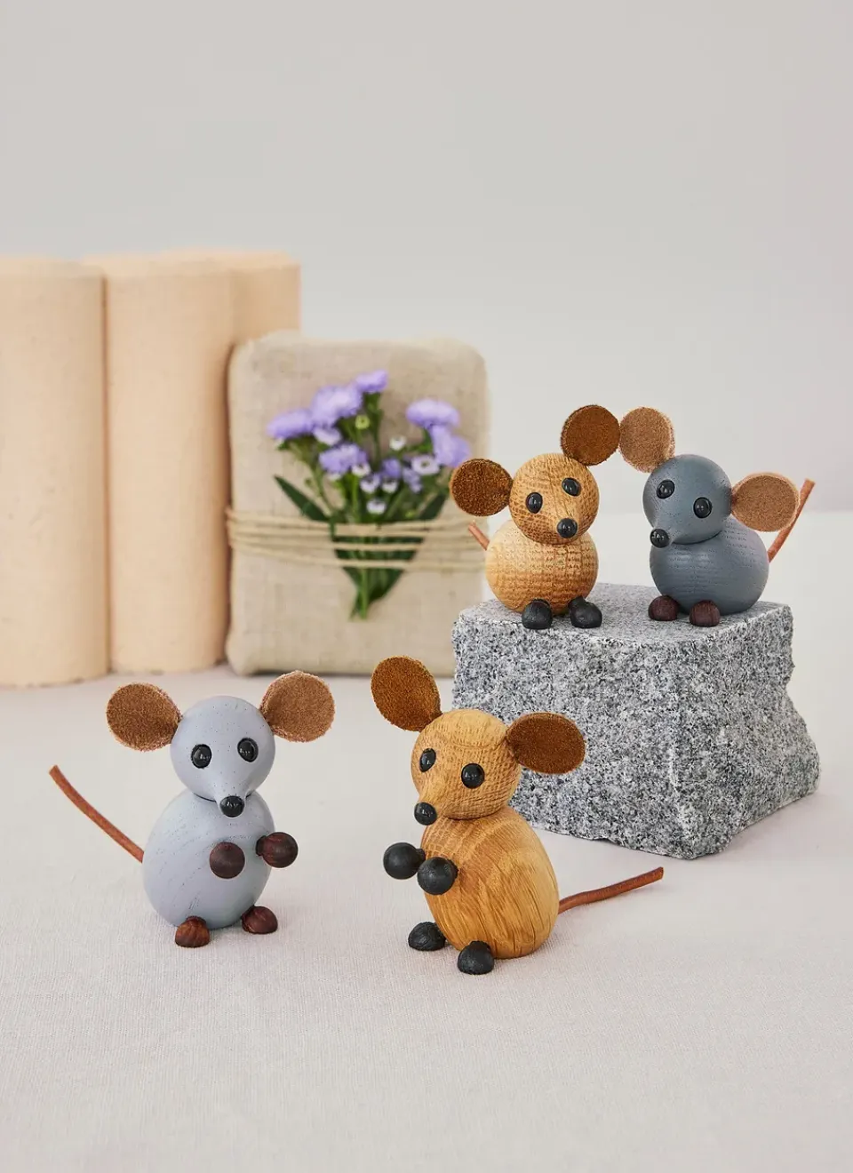 Discount Spring Copenhagen Decoración El house mouse 4,5 cm, Gris