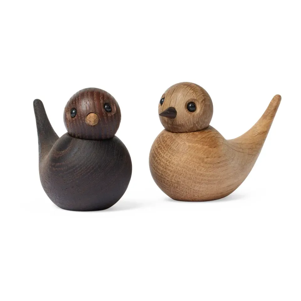 Best Spring Copenhagen Decoración golondrina Sweeties 5,4 cm 2 piezas, Roble Marrón