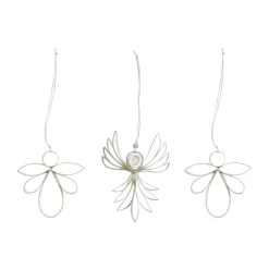 Online Watt & Veke Decoración navideña Engla 3 piezas, White Blanco