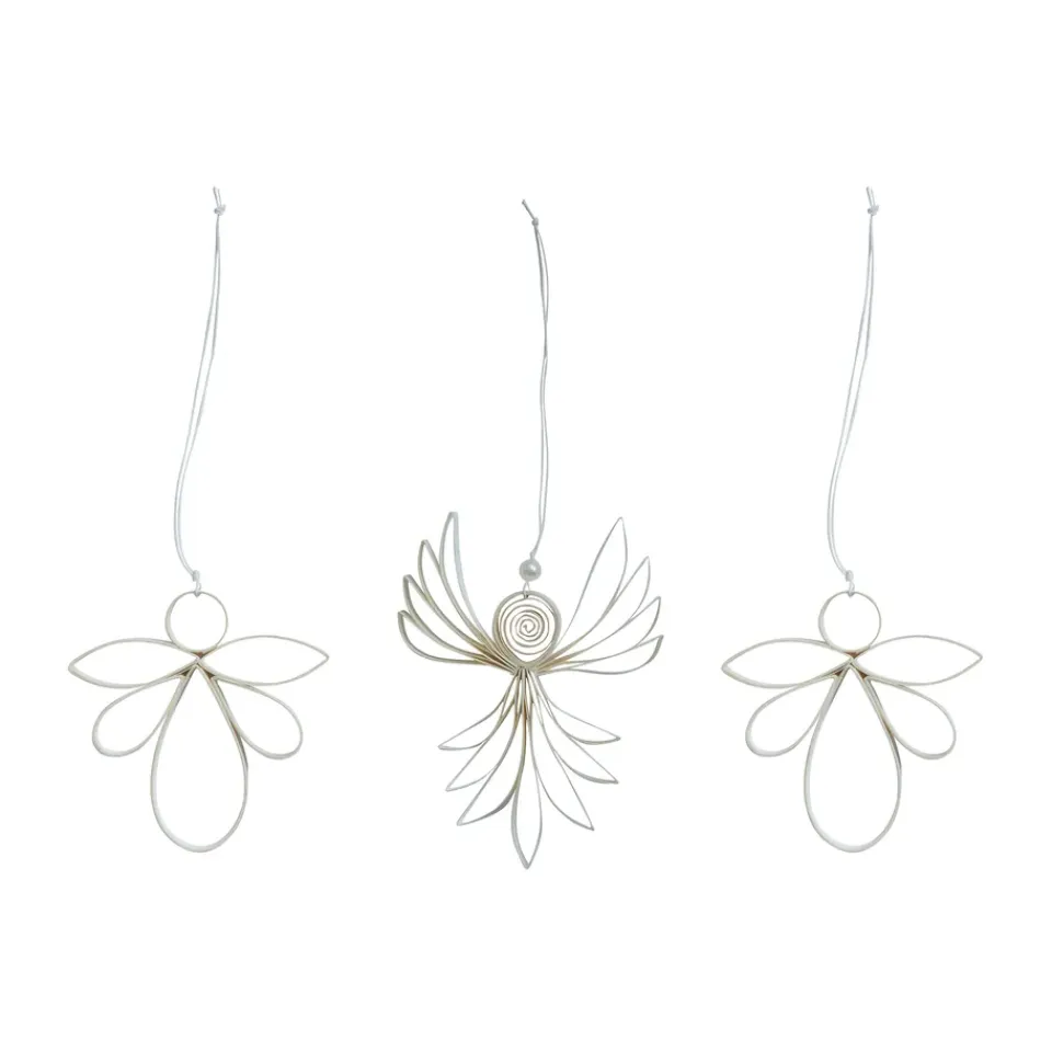 Online Watt & Veke Decoración navideña Engla 3 piezas, White Blanco