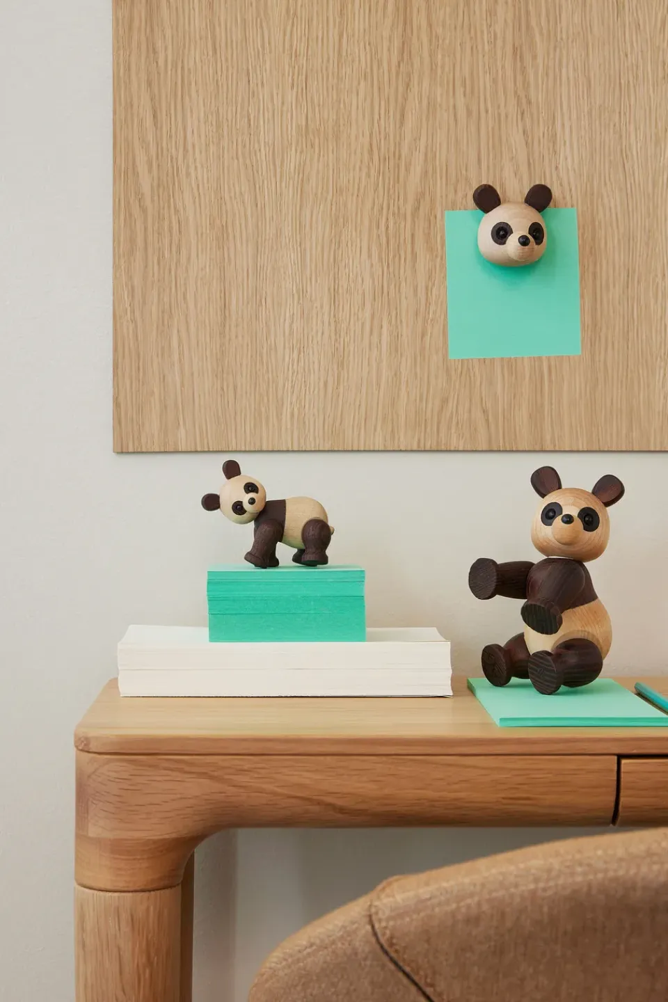 Online Spring Copenhagen Decoración panda Pixi arce 9 cm, Marrón