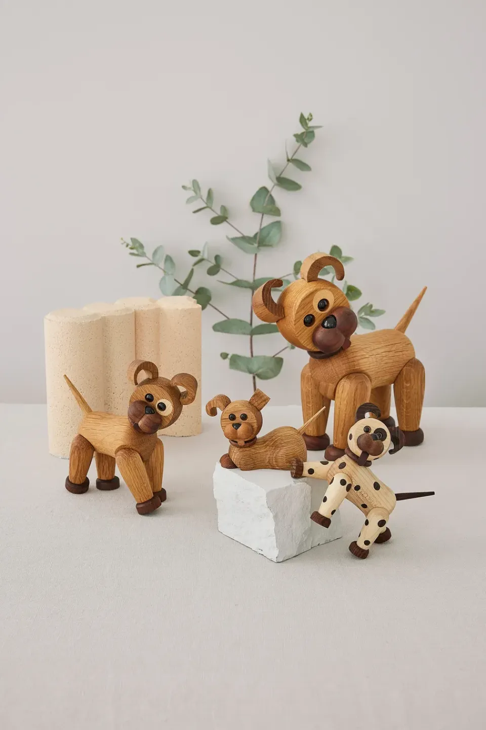 New Spring Copenhagen Decoración perro Joy 11 cm, Arce Beige