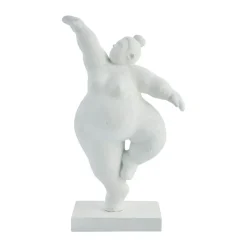 Lene Bjerre Decoración Serafina mujer en puntas de pie 28,8 cm, White Blanco