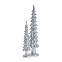 Best Lene Bjerre Decoración Sissia árbol de Navidad 33 cm, Plata Plateado