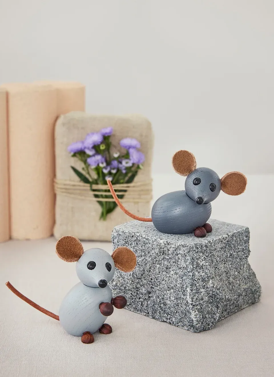 Discount Spring Copenhagen Decoración The farm mouse 7 cm, Gris