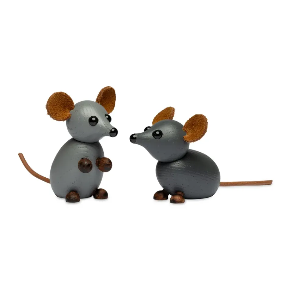 Discount Spring Copenhagen Decoración The farm mouse 7 cm, Gris