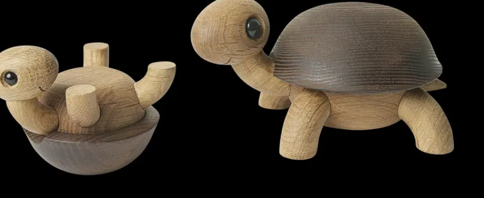Best Spring Copenhagen Decoración tortuga Speedy 4 cm, Roble-fresno Beige