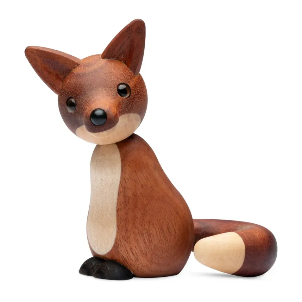Best Spring Copenhagen Decoración zorro Roxy 10 cm, Caoba Marrón