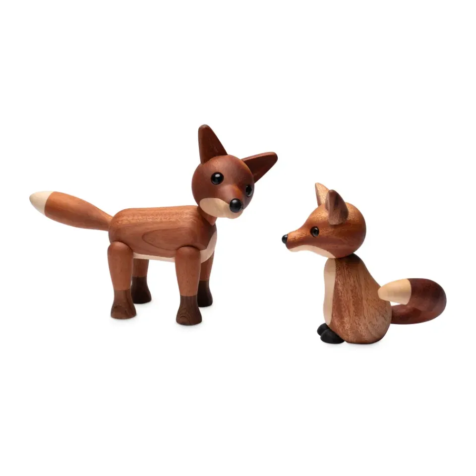 Best Spring Copenhagen Decoración zorro Roxy 10 cm, Caoba Marrón