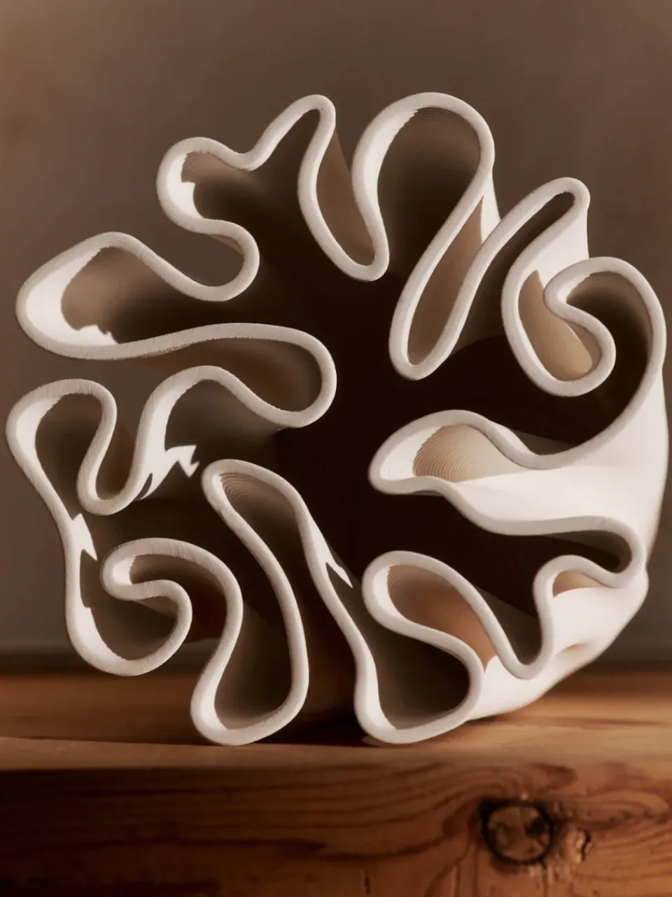 Outlet Ferm Living Dedali Jarrón 18 cm, Off-white Blanco