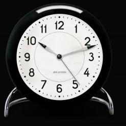 Discount Arne Jacobsen Clocks Despertador AJ Station, , Negro