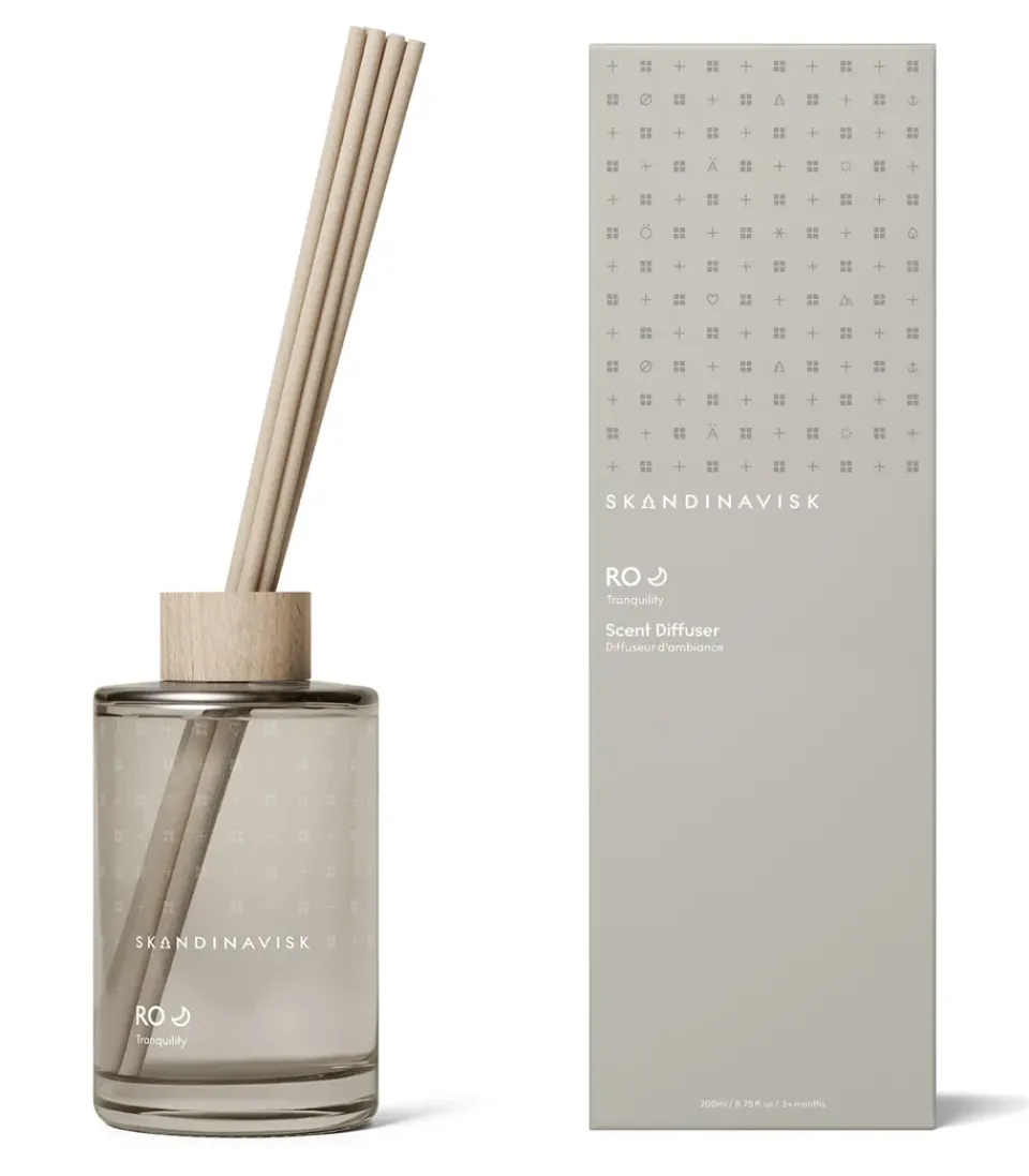 New Skandinavisk Difusor con varillas Ro, 200 ml Gris