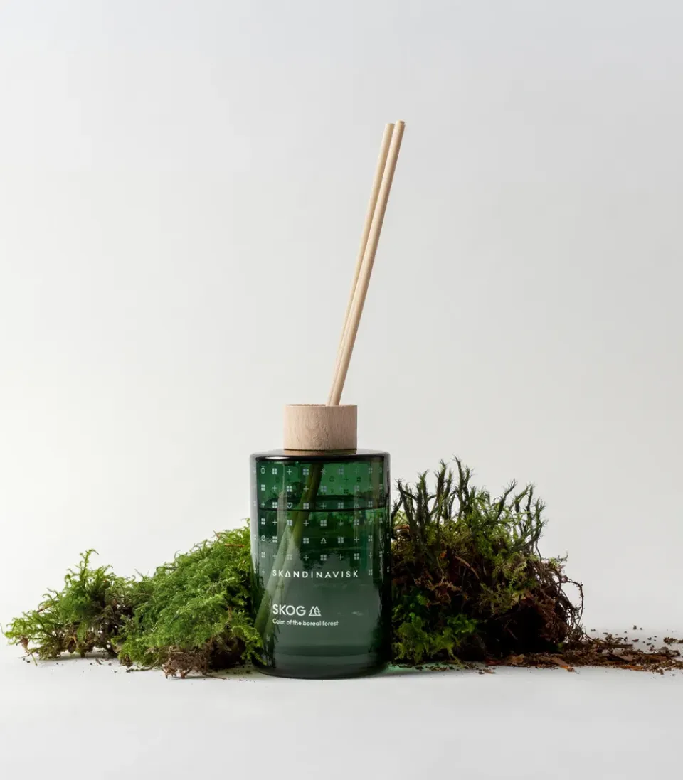 New Skandinavisk Difusor con varillas Skog, 200 ml Verde