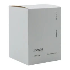 New Meraki Difusor de piedra de lava y madera, Blanco