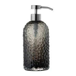 New AYTM Dispensador de jabón Arura 16 cm, Negro-plata NegroPlateado