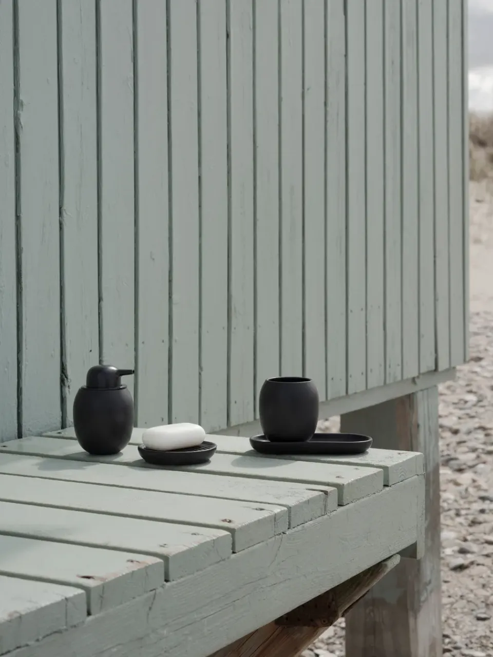 Discount Stelton Dispensador de jabón Fjord 30 cl, Black Negro