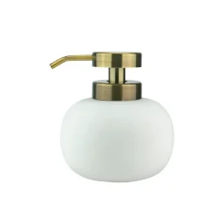 New Mette Ditmer Dispensador de jabón Lotus bajo, Blanco