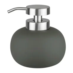 Discount Mette Ditmer Dispensador de jabón Lotus play bajo, incl. 2 cabezales, Dark olive Verde