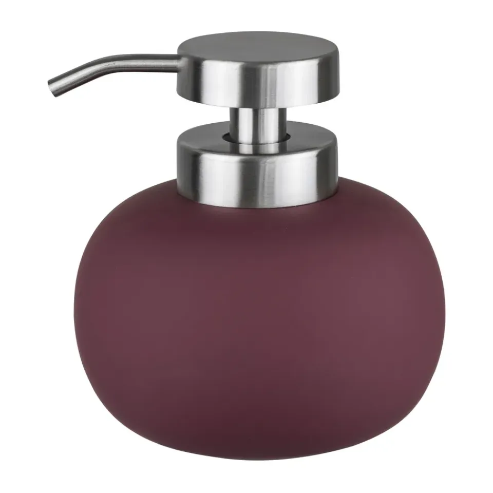 Clearance Mette Ditmer Dispensador de jabón Lotus play bajo, incl. 2 cabezales, Wine Rojo